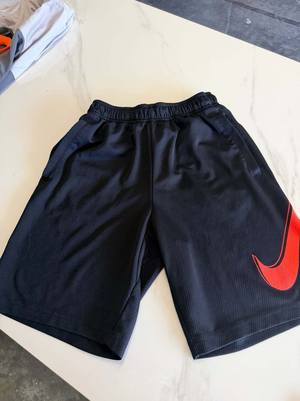 Nike Dri-FIT HBR Basketball Shorts Black Red Size Large